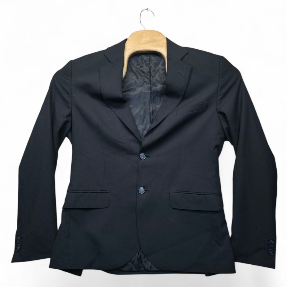 Takeshy Kurosawa Blazer Men's 50‎ US 40 Black Wool Sport Coat Made in Italy